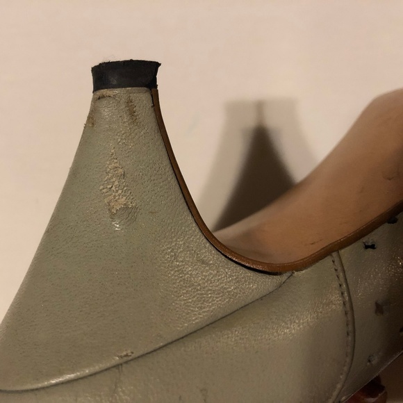 Vintage: Grey Peep Toe Naturalizer Heels Sz 8 - Picture 4 of 6